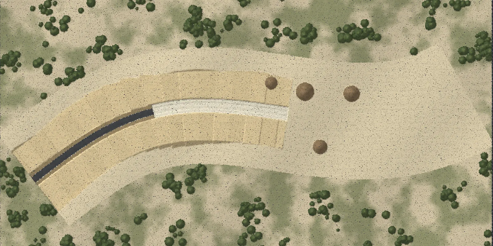Drone capture of a subdivision road under construction, loaded into Project Prime’s survey software (demo data)